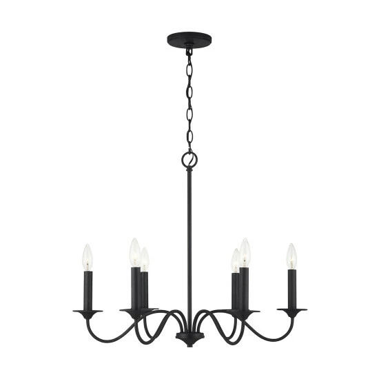 Wholesale π€© Capital Lighting Vincent 6-light Black Iron Hanging Chandelier π 2 Wholesale π€© Capital Lighting Vincent 6-light Black Iron Hanging Chandelier π - Image 2