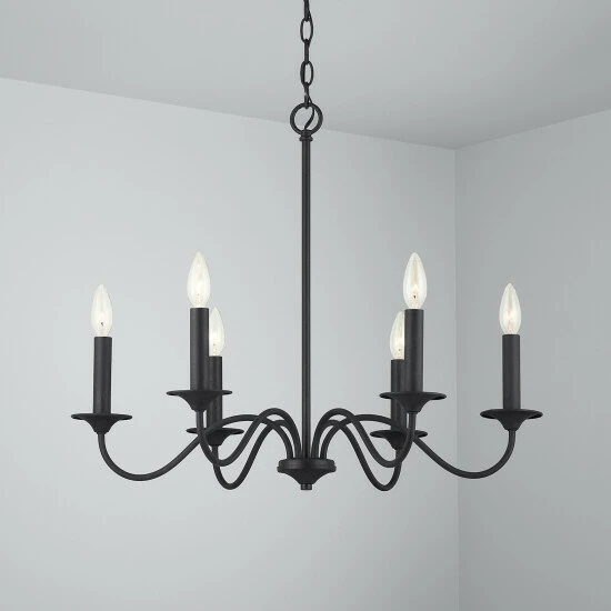 Wholesale π€© Capital Lighting Vincent 6-light Black Iron Hanging Chandelier π 3 Wholesale π€© Capital Lighting Vincent 6-light Black Iron Hanging Chandelier π - Image 3