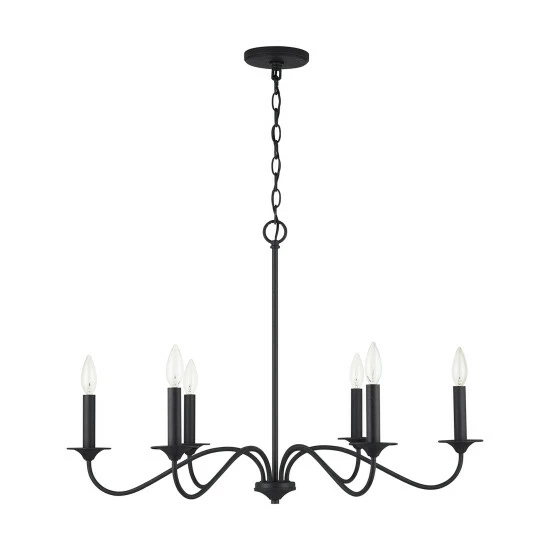 Wholesale π€© Capital Lighting Vincent 6-light Black Iron Hanging Chandelier π 6 Wholesale π€© Capital Lighting Vincent 6-light Black Iron Hanging Chandelier π - Image 6