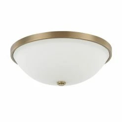 Flash Sale 🔥 Capital Lighting 3-light Aged Brass Flush Mount 😉