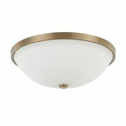 Alternative view of Flash Sale 🔥 Capital Lighting 3-light Aged Brass Flush Mount 😉
