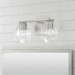 Best Pirce 👍 Capital Lighting Lucas 2-light Bath/ Vanity Fixture W/ Wavy Embossed Glass Matte Black ⭐ -Capital Lighting Shop unnamed file 1500