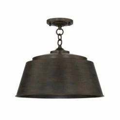 Promo 🎉 Capital Lighting Tybee 1-light Nordic Grey Semi-Flush Mount - Nordic Grey ✔️