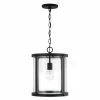 Cheapest ✨ Capital Lighting Brennen 1-light Black Iron Small Pendant W/ Clear Glass ✨