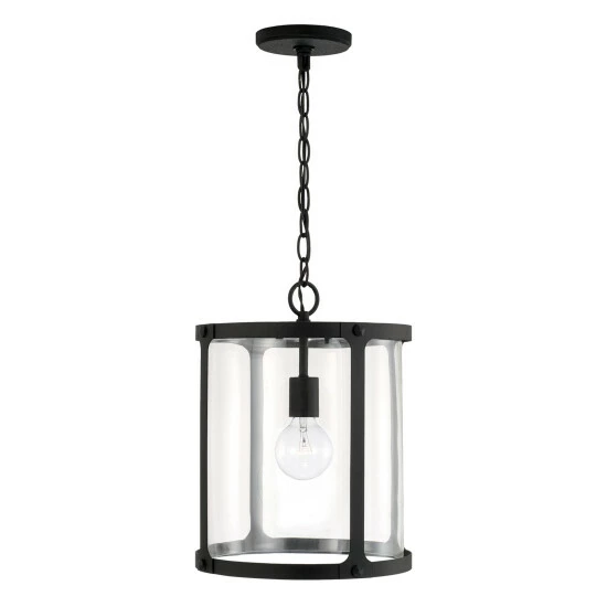 Cheapest ✨ Capital Lighting Brennen 1-light Black Iron Small Pendant W/ Clear Glass ✨ 4 Cheapest ✨ Capital Lighting Brennen 1-light Black Iron Small Pendant W/ Clear Glass ✨ - Image 4