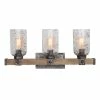 Flash Sale ❤️ Capital Lighting Nolan 3-light Urban Wash Handcrafted Bath/Vanity Fixture 🔔