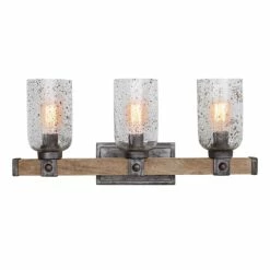 Flash Sale ❤️ Capital Lighting Nolan 3-light Urban Wash Handcrafted Bath/Vanity Fixture 🔔