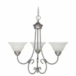 Best Sale 🔥 Capital Lighting Hometown 3-light Matte Nickel Chandelier - Matte Nickel ❤️