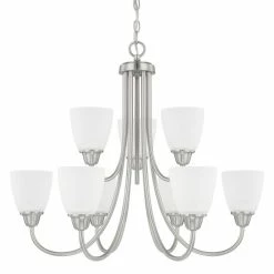 Top 10 💯 Capital Lighting Trenton 9-light Brushed Nickel Chandelier - Brushed Nickel 😉