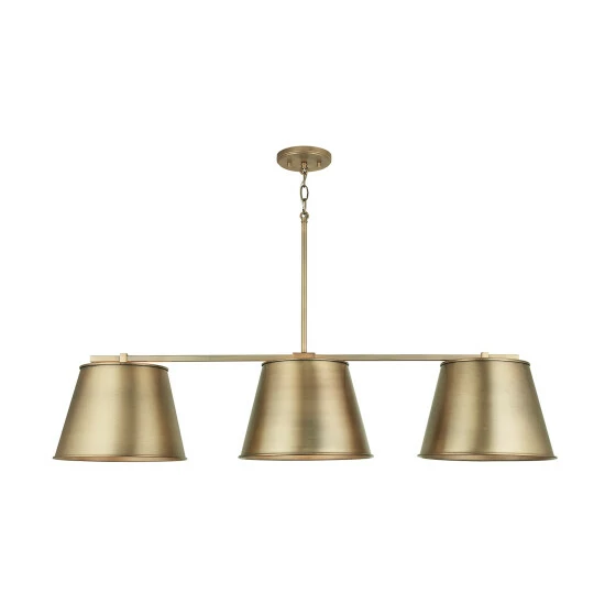 Best deal โ Capital Lighting Welker 3-light Aged Brass Island/ Linear Chandelier ๐ 3 Best deal โ Capital Lighting Welker 3-light Aged Brass Island/ Linear Chandelier ๐ - Image 3