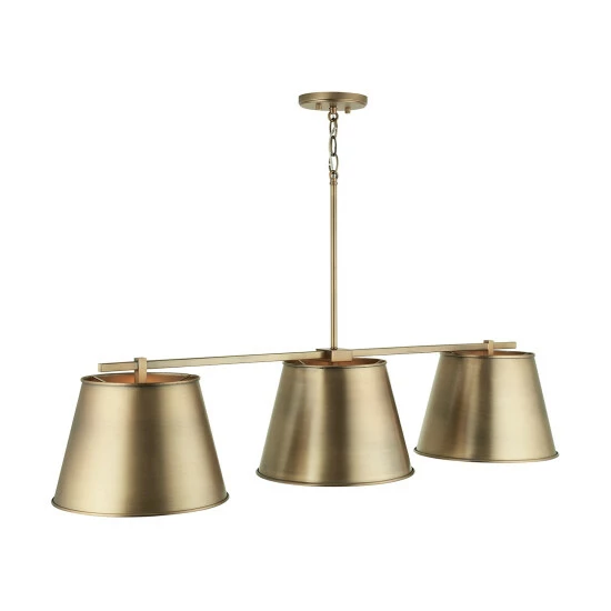 Best deal โ Capital Lighting Welker 3-light Aged Brass Island/ Linear Chandelier ๐ 6 Best deal โ Capital Lighting Welker 3-light Aged Brass Island/ Linear Chandelier ๐ - Image 6