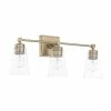 Discount ✔️ Capital Lighting 3-light Aged Brass Bath/Vanity Fixture ⌛