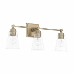 Discount ✔️ Capital Lighting 3-light Aged Brass Bath/Vanity Fixture ⌛