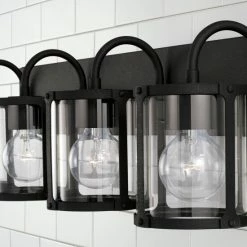 Best reviews of 🥰 Capital Lighting Brennen 4-light Black Iron Bath/ Vanity Fixture W/ Clear Glass 😉 -Capital Lighting Shop unnamed file 1576
