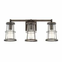 Best deal 🌟 Capital Lighting Beaufort 3-light Nordic Grey Bath/Vanity Fixture 🔔