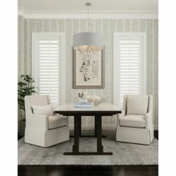 Brand new 🌟 Capital Lighting Sylvia 24" 4-light Drum Pendant W/ White Fabric Shade Antique Silver 🎁 -Capital Lighting Shop unnamed file 1612