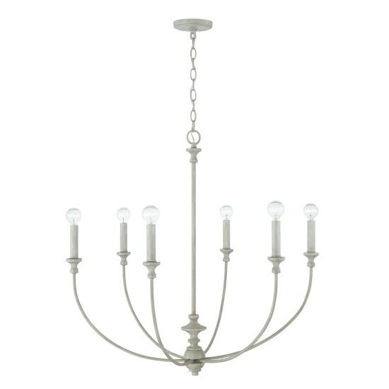 Flash Sale ๐ Capital Lighting Penelope 31" 6-light Painted Grey Chandelier โจ 2 Flash Sale ๐ Capital Lighting Penelope 31" 6-light Painted Grey Chandelier โจ - Image 2