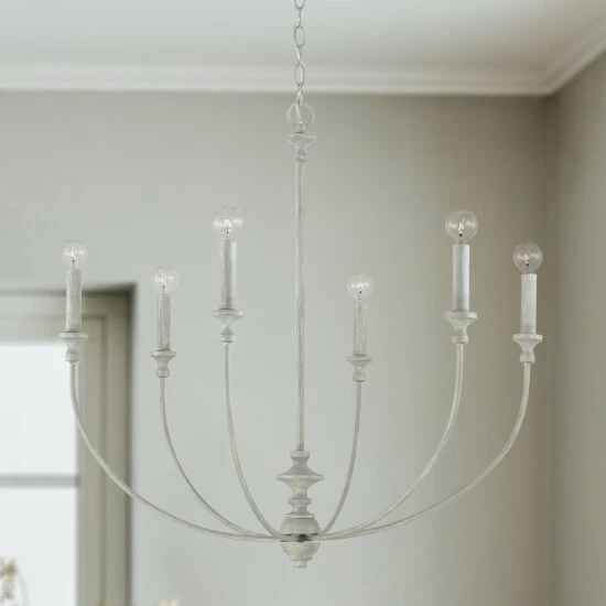 Flash Sale ๐ Capital Lighting Penelope 31" 6-light Painted Grey Chandelier โจ 6 Flash Sale ๐ Capital Lighting Penelope 31" 6-light Painted Grey Chandelier โจ - Image 6