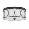 Discount ✨ Capital Lighting Rylann 3-light Matte Black Flush Mount - Matte Black 🤩