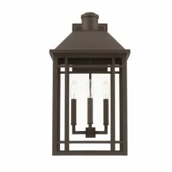Flash Sale ❤️ Capital Lighting Braden 3-light Oiled Bronze Outdoor Wall Lantern 💯