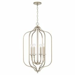 Best Pirce ⌛ Capital Lighting Breigh 4-light Brushed Champagne Foyer Pendant 🥰