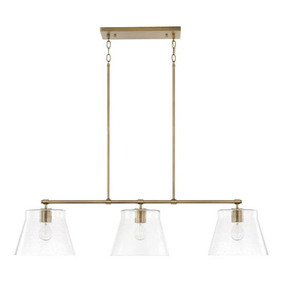 Flash Sale ๐งจ Capital Lighting Baker 3-light Island Fixture/ Linear Chandelier Brushed Nickel โ 1 Flash Sale ๐งจ Capital Lighting Baker 3-light Island Fixture/ Linear Chandelier Brushed Nickel โ
