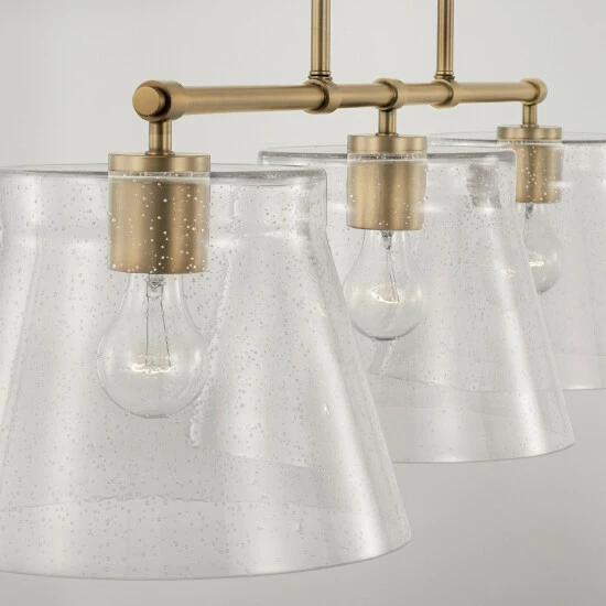 Flash Sale ๐งจ Capital Lighting Baker 3-light Island Fixture/ Linear Chandelier Brushed Nickel โ 2 Flash Sale ๐งจ Capital Lighting Baker 3-light Island Fixture/ Linear Chandelier Brushed Nickel โ - Image 2