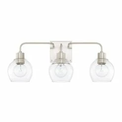 Hot Sale ✔️ Capital Lighting Tanner Clear Glass 3-light Vanity Fixture Bronze 🤩