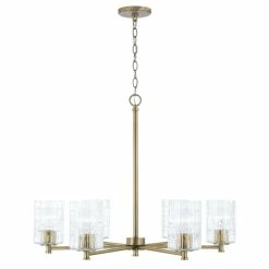 Top 10 🎁 Capital Lighting Emerson 30" 6-light Chandelier W/ Embossed Seeded Glass Aged Brass 😉