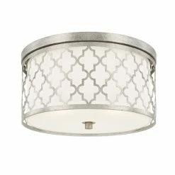 Best Sale 🎉 Capital Lighting Ellis 3-light Antique Silver Flush Mount - Antique Silver ⭐