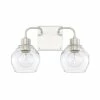 Brand new 🎉 Capital Lighting Tanner 2-light Bath/Vanity Fixture Brushed Nickel 🧨