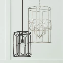 Outlet 😀 Capital Lighting Sylvia 19" 4-light Cage Foyer Pendant Matte Black 🎉 -Capital Lighting Shop unnamed file 1714