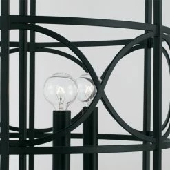 Outlet 😀 Capital Lighting Sylvia 19" 4-light Cage Foyer Pendant Matte Black 🎉 -Capital Lighting Shop unnamed file 1719