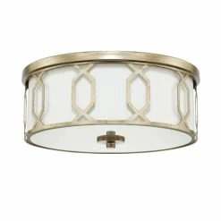 New 💯 Capital Lighting 3-light Winter Gold Flush Mount - Winter Gold ⭐