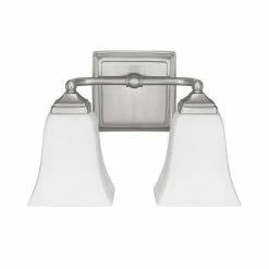 Brand new ✔️ Capital Lighting Traditional 2-light Brushed Nickel Bath/Vanity Light - Brushed Nickel 😍