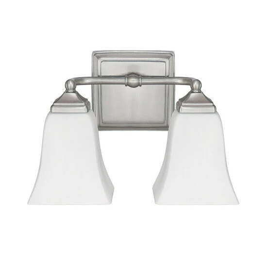 Brand new โ๏ธ Capital Lighting Traditional 2-light Brushed Nickel Bath/Vanity Light - Brushed Nickel ๐ 1 Brand new โ๏ธ Capital Lighting Traditional 2-light Brushed Nickel Bath/Vanity Light - Brushed Nickel ๐