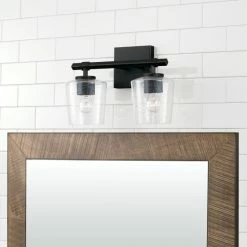 Cheap ❤️ Capital Lighting Ogden 2-light Brushed Black Iron Bath/ Vanity Fixture W/ Clear Seeded Glass 🎉 -Capital Lighting Shop unnamed file 175