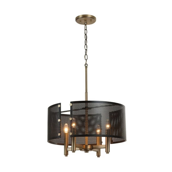 Cheap 🥰 Capital Lighting Dax 4-light Aged Brass/Black Pendant 🤩 2 Cheap 🥰 Capital Lighting Dax 4-light Aged Brass/Black Pendant 🤩 - Image 2