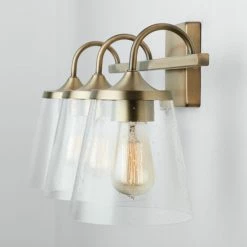 Cheap 🎉 Capital Lighting Jayne 3-light Bath/ Vanity Fixture W/ Clear Seeded Glass Brushed Nickel 🎁 -Capital Lighting Shop unnamed file 1788