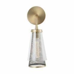New ⭐ Capital Lighting Abbott 1-light Aged Brass Wall Sconce 😀