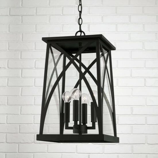 Discount ๐งจ Capital Lighting Marshall 4-light Outdoor Hanging Lantern Black ๐ 3 Discount ๐งจ Capital Lighting Marshall 4-light Outdoor Hanging Lantern Black ๐ - Image 3