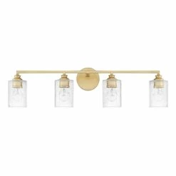 Outlet 🤩 Capital Lighting Milan 4-light Capital Gold Bath/Vanity Fixture ✨