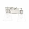 Discount ⭐ Capital Lighting 2-light Brushed Nickel Bath/Vanity Fixture 🔥