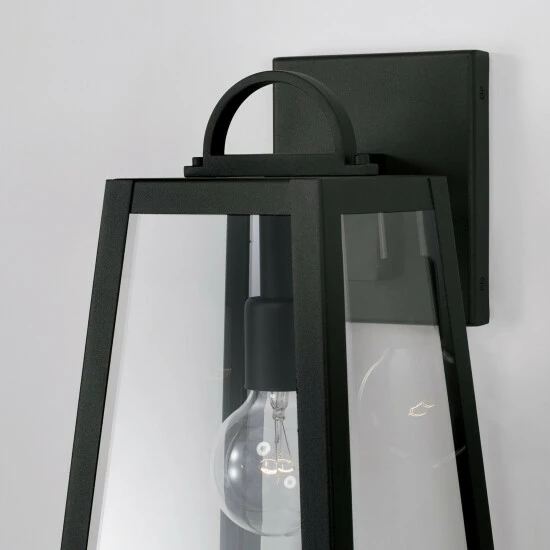 Promo ๐ Capital Lighting Leighton 8" 1-light Outdoor Wall Lantern W/ Clear Glass Black โญ 2 Promo ๐ Capital Lighting Leighton 8" 1-light Outdoor Wall Lantern W/ Clear Glass Black โญ - Image 2