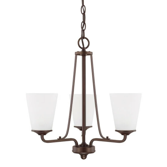 Wholesale ⌛ Capital Lighting Braylon 3-light Chandelier Brushed Nickel ✔️ 2 Wholesale ⌛ Capital Lighting Braylon 3-light Chandelier Brushed Nickel ✔️ - Image 2