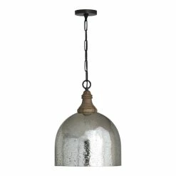 Hot Sale ⭐ Capital Lighting Inglewood 1-light Grey Wash/ Dark Pewter Hanging Pendant Grey Wash/ Dark Pewter W/ Stone Seeded Glass ⌛