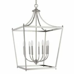 Brand new ⌛ Capital Lighting Stanton Polished Nickel 8-light Foyer Pendant - Polished Nickel - Polished Nickel 🔥