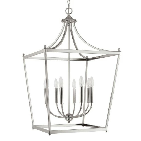 Brand new โ Capital Lighting Stanton Polished Nickel 8-light Foyer Pendant - Polished Nickel - Polished Nickel ๐ฅ 1 Brand new โ Capital Lighting Stanton Polished Nickel 8-light Foyer Pendant - Polished Nickel - Polished Nickel ๐ฅ