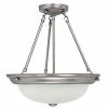 New ❤️ Capital Lighting 3-light Matte Nickel Semi-Flush Mount - Matte Nickel 🧨