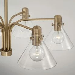 Promo 🤩 Capital Lighting Greer 6-light Chandelier W/ Clear Glass Aged Brass 🎁 -Capital Lighting Shop unnamed file 1906